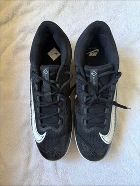 Nike Alpha Huarache Elite 4 Low Black and White Metal Baseball Size 13 Cleats